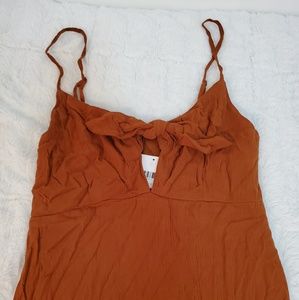 Copper Brown Maxi Dress